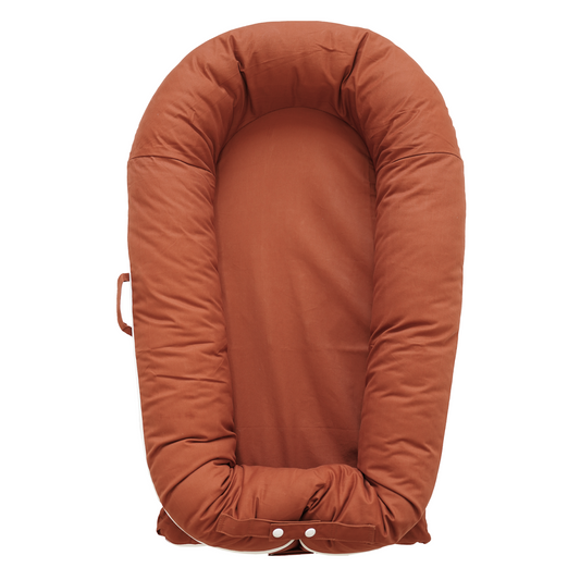 CooCooBaby Deluxe Baby Lounger - Cotton - Gingerbread