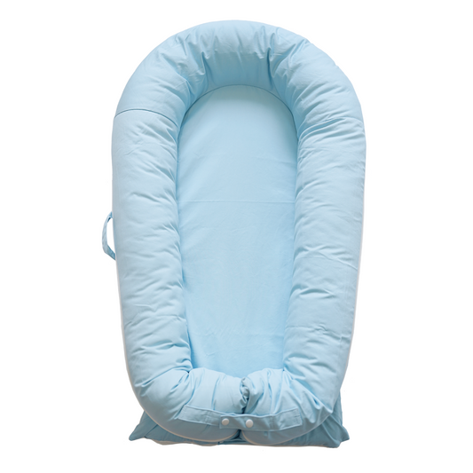 CooCooBaby Deluxe Baby Lounger - Cotton-SummerSky